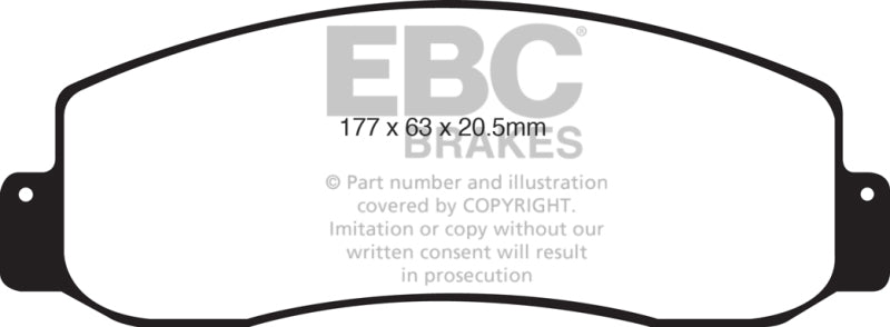 EBC 05-07 Ford F250 (inc Super Duty) 5.4 (2WD) Extra Duty Front Brake Pads EBC Brake Pads - Performance  AXOPROS