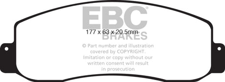 EBC 05-07 Ford F250 (inc Super Duty) 5.4 (2WD) Extra Duty Front Brake Pads EBC Brake Pads - Performance  AXOPROS