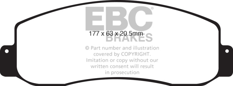 EBC 05-07 Ford F250 (inc Super Duty) 5.4 (2WD) Extra Duty Front Brake Pads EBC Brake Pads - Performance  AXOPROS