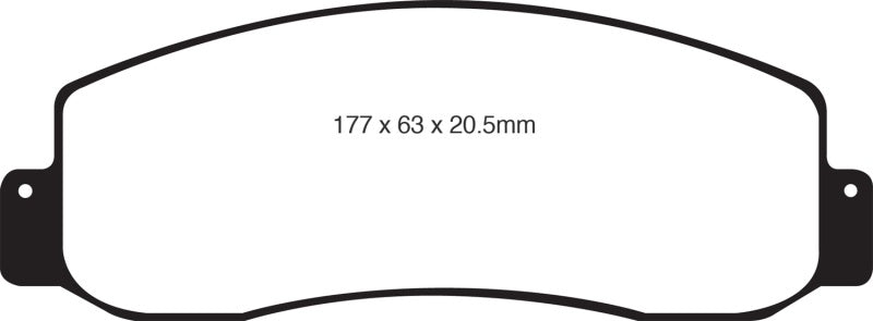 EBC 05-07 Ford F250 (inc Super Duty) 5.4 (2WD) Extra Duty Front Brake Pads EBC Brake Pads - Performance  AXOPROS