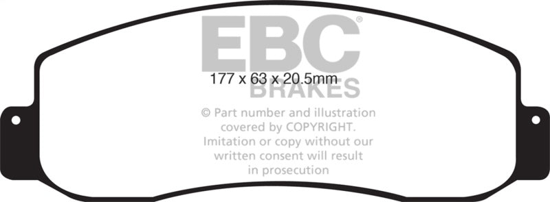 EBC 05-07 Ford F250 (inc Super Duty) 5.4 (2WD) Extra Duty Front Brake Pads EBC Brake Pads - Performance  AXOPROS