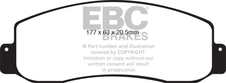 EBC 05-07 Ford F250 (inc Super Duty) 5.4 (2WD) Extra Duty Front Brake Pads EBC Brake Pads - Performance  AXOPROS
