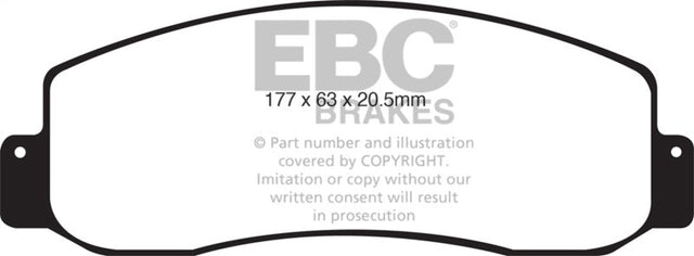 EBC 05-07 Ford F250 (inc Super Duty) 5.4 (2WD) Extra Duty Front Brake Pads EBC Brake Pads - Performance  AXOPROS
