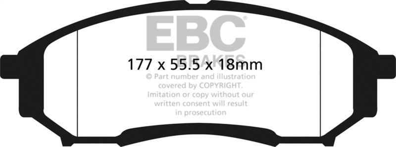 EBC 05-07 Ford F250 (inc Super Duty) 5.4 (2WD) Extra Duty Rear Brake Pads EBC Brake Pads - Performance  AXOPROS