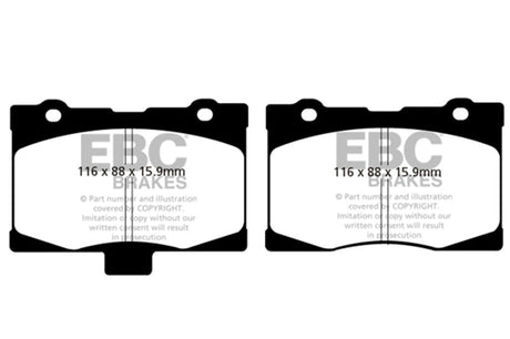EBC 05-08 Acura RL 3.5 Redstuff Front Brake Pads EBC Brake Pads - Performance  AXOPROS