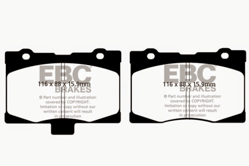 EBC 05-08 Acura RL 3.5 Yellowstuff Front Brake Pads EBC Brake Pads - Performance  AXOPROS