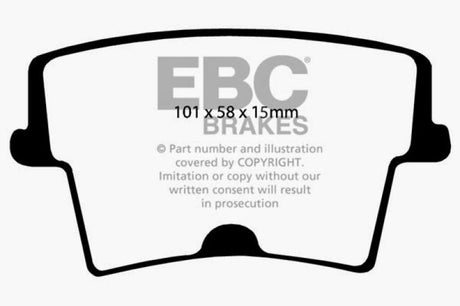 EBC 05-10 Chrysler 300C 5.7 Redstuff Rear Brake Pads EBC Brake Pads - Performance  AXOPROS