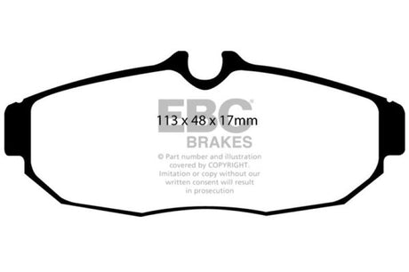 EBC 05-10 Ford Mustang 4.0 Bluestuff Rear Brake Pads EBC Brake Pads - Racing  AXOPROS