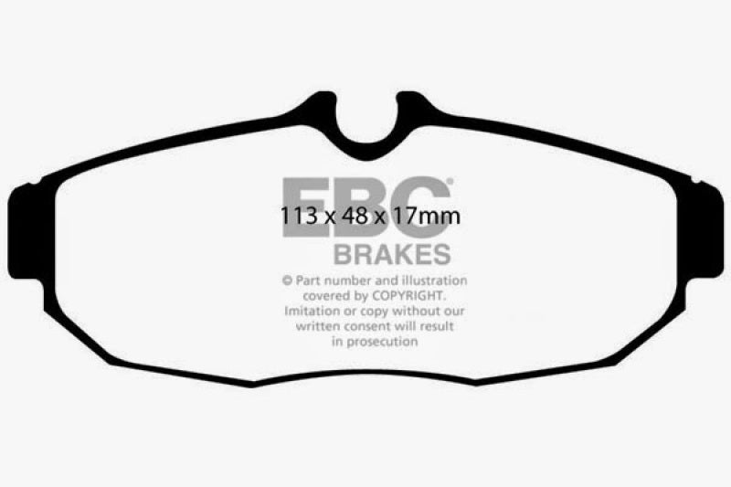 EBC 05-10 Ford Mustang 4.0 Bluestuff Rear Brake Pads EBC Brake Pads - Racing  AXOPROS