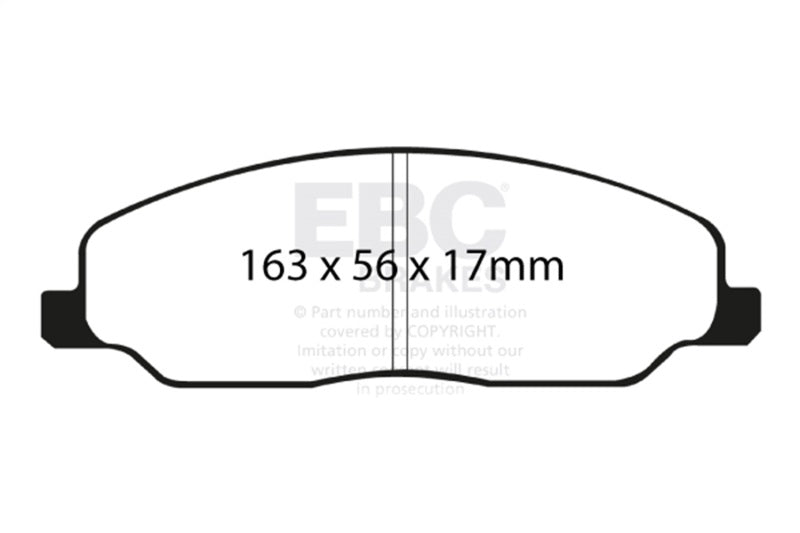 EBC 05-10 Ford Mustang 4.0 Yellowstuff Front Brake Pads EBC Brake Pads - Performance  AXOPROS