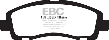 EBC 05-14 Honda Ridgeline 3.5 Greenstuff Front Brake Pads EBC Brake Pads - Performance  AXOPROS