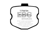 EBC 06-08 Chevrolet Corvette (C6) 7.0 (Z06) Bluestuff Front Brake Pads EBC Brake Pads - Racing  AXOPROS
