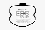 EBC 06-08 Chevrolet Corvette (C6) 7.0 (Z06) Bluestuff Front Brake Pads EBC Brake Pads - Racing  AXOPROS