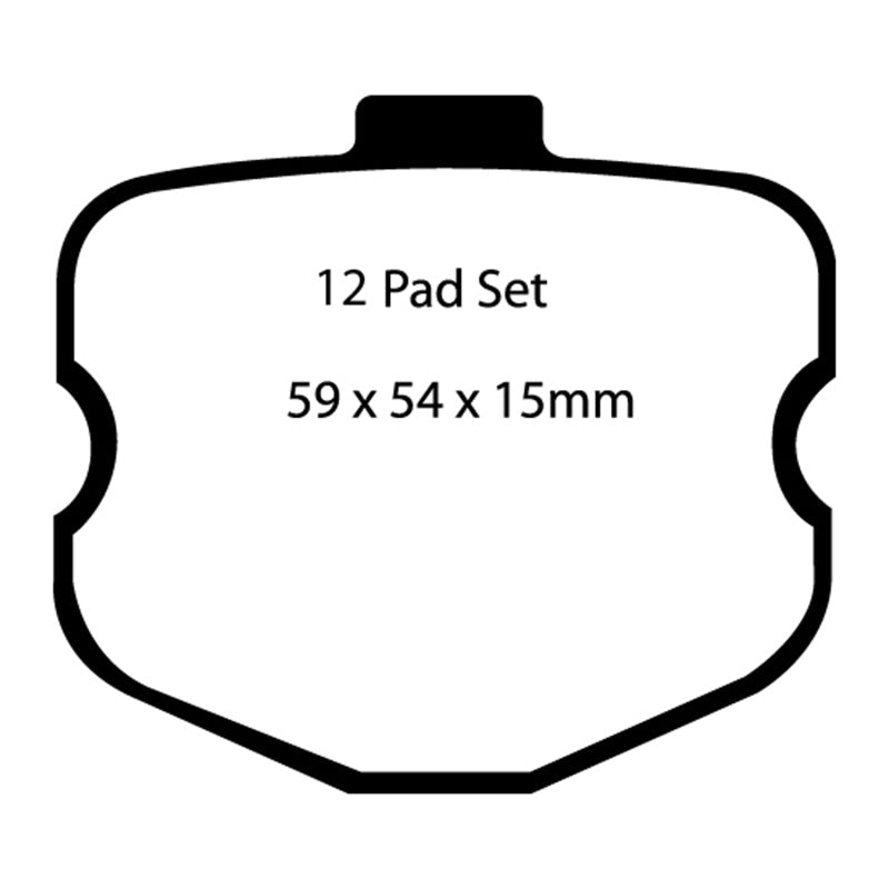 EBC 06-08 Chevrolet Corvette (C6) 7.0 (Z06) Bluestuff Front Brake Pads EBC Brake Pads - Racing  AXOPROS