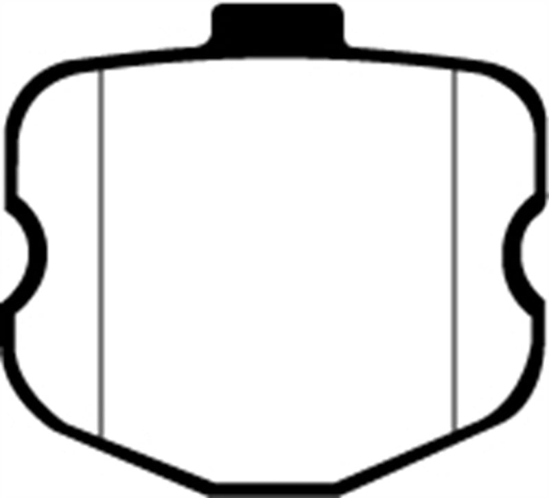 EBC 06-08 Chevrolet Corvette (C6) 7.0 (Z06) Redstuff Rear Brake Pads EBC Brake Pads - Performance  AXOPROS
