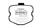 EBC 06-08 Chevrolet Corvette (C6) 7.0 (Z06) Redstuff Rear Brake Pads EBC Brake Pads - Performance  AXOPROS