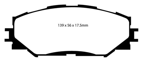 EBC 06-08 Toyota RAV 4 2.4 Greenstuff Front Brake Pads EBC Brake Pads - Performance  AXOPROS