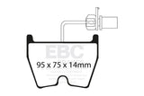 EBC 06-09 Audi RS4 4.2 (Cast Iron Rotors) Yellowstuff Front Brake Pads EBC Brake Pads - Performance  AXOPROS
