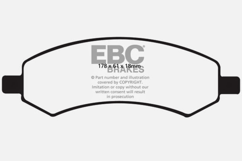 EBC 06-09 Chrysler Aspen 4.7 Greenstuff Front Brake Pads EBC Brake Pads - Performance  AXOPROS