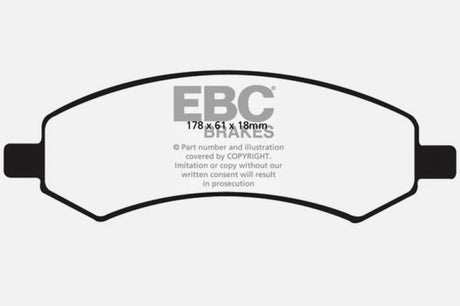 EBC 06-09 Chrysler Aspen 4.7 Greenstuff Front Brake Pads EBC Brake Pads - Performance  AXOPROS