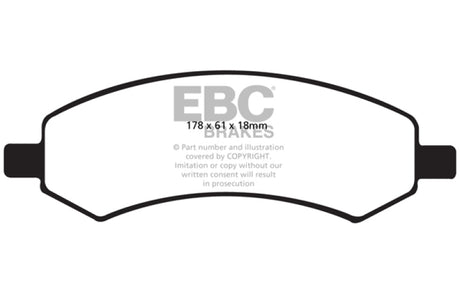 EBC 06-09 Chrysler Aspen 4.7 Greenstuff Front Brake Pads EBC Brake Pads - Performance  AXOPROS