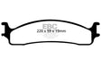 EBC 06-11 Dodge Ram 1500 Mega Cab 2WD Greenstuff Front Brake Pads EBC Brake Pads - Performance  AXOPROS