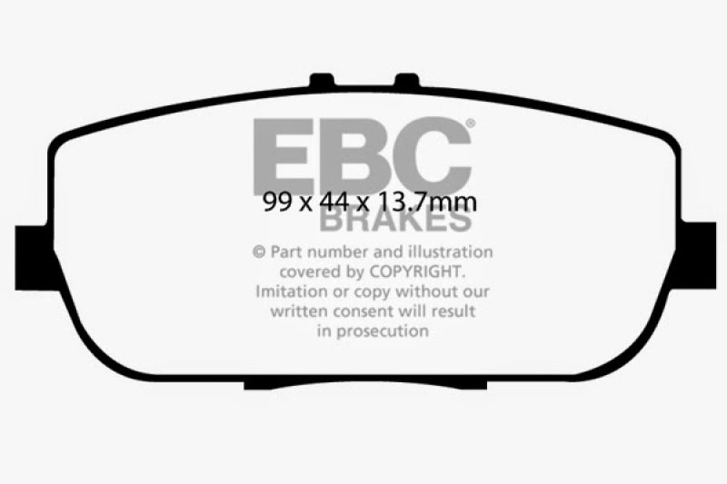 EBC 06-15 Mazda Miata MX5 2.0 Redstuff Rear Brake Pads EBC Brake Pads - Performance  AXOPROS