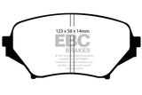 EBC 06-15 Mazda Miata MX5 2.0 Yellowstuff Front Brake Pads EBC Brake Pads - Performance  AXOPROS