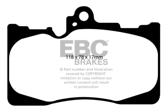 EBC 07-08 Lexus GS350 3.5 RWD Yellowstuff Front Brake Pads EBC Brake Pads - Performance  AXOPROS
