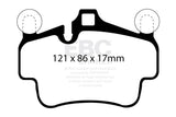 EBC 07-08 Porsche 911 (997) (Cast Iron Rotor only) 3.6 Carrera 2 Bluestuff Front Brake Pads EBC Brake Pads - Racing  AXOPROS