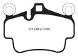 EBC 07-08 Porsche 911 (997) (Cast Iron Rotor only) 3.6 Carrera 2 Yellowstuff Front Brake Pads EBC Brake Pads - Performance  AXOPROS