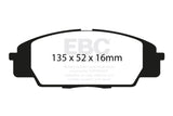 EBC 07-11 Acura CSX (Canada) 2.0 Type S Bluestuff Front Brake Pads EBC Brake Pads - Racing  AXOPROS