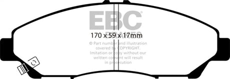 EBC 07-13 Acura MDX 3.7 Yellowstuff Front Brake Pads EBC Brake Pads - Performance  AXOPROS