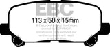 EBC 07-13 Acura MDX 3.7 Yellowstuff Rear Brake Pads EBC Brake Pads - Performance  AXOPROS