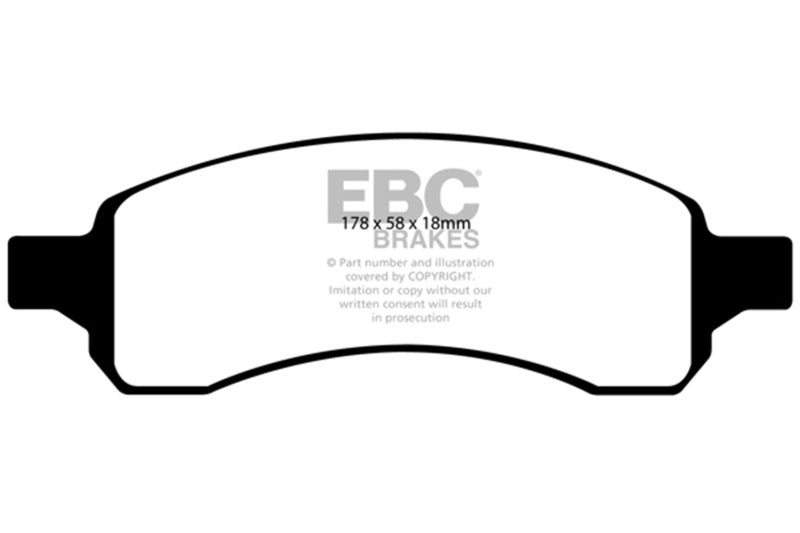 EBC 07+ Buick Enclave 3.6 Greenstuff Front Brake Pads EBC Brake Pads - Performance  AXOPROS