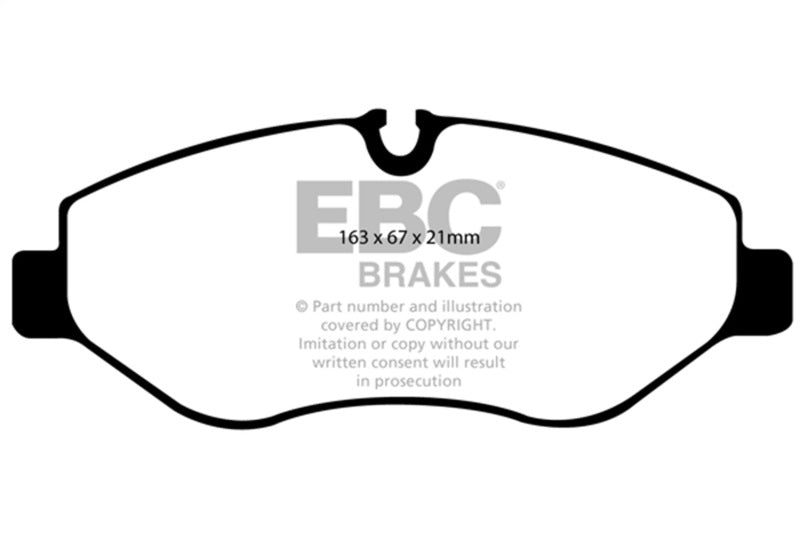 EBC 07+ Dodge Sprinter 2500 Greenstuff Front Brake Pads EBC Brake Pads - Performance  AXOPROS