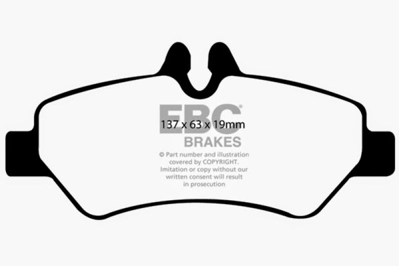 EBC 07+ Dodge Sprinter 2500 Greenstuff Rear Brake Pads EBC Brake Pads - Performance  AXOPROS