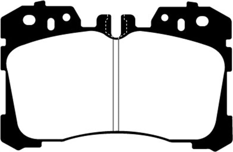 EBC 07+ Lexus LS460 4.6 Redstuff Front Brake Pads EBC Brake Pads - Performance  AXOPROS