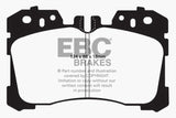 EBC 07+ Lexus LS460 4.6 Redstuff Front Brake Pads EBC Brake Pads - Performance  AXOPROS