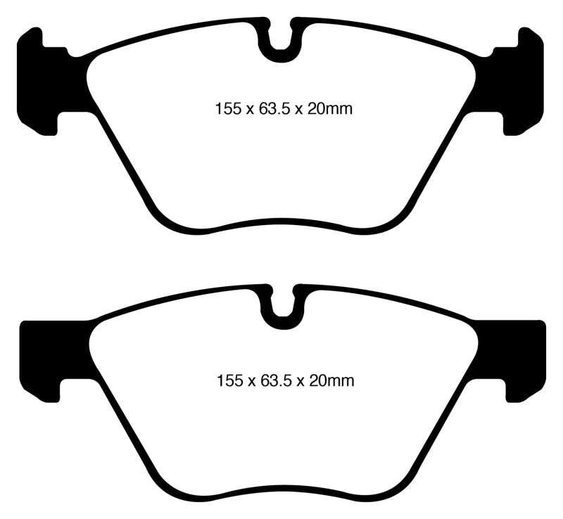 EBC 08-10 BMW 128 3.0 Yellowstuff Front Brake Pads EBC Brake Pads - Performance  AXOPROS