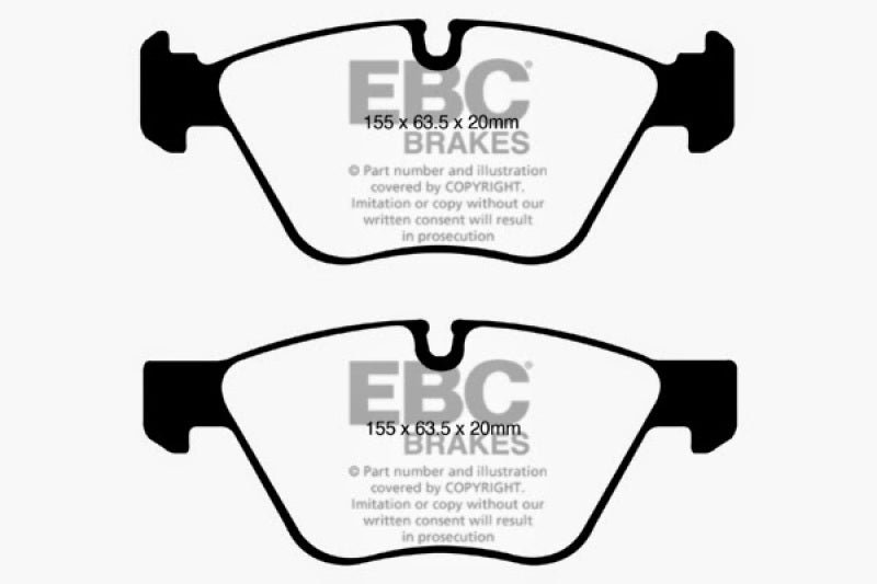 EBC 08-10 BMW 128 3.0 Yellowstuff Front Brake Pads EBC Brake Pads - Performance  AXOPROS