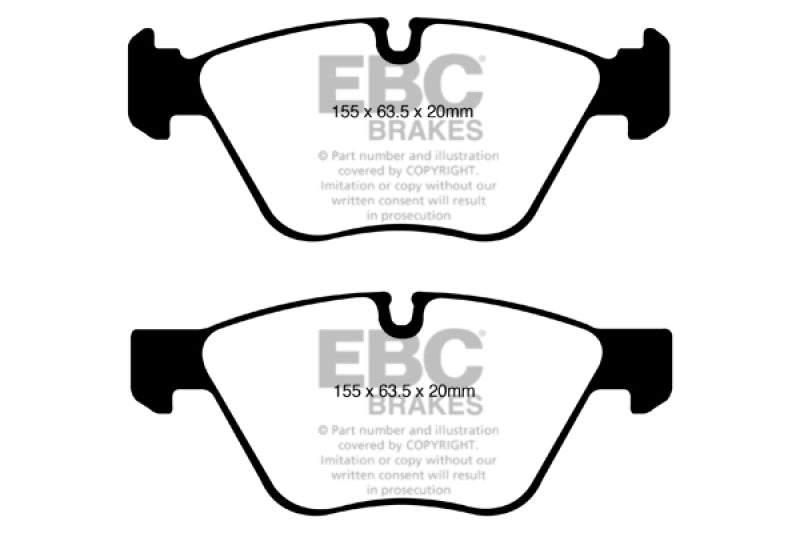EBC 08-10 BMW 128 3.0 Yellowstuff Front Brake Pads EBC Brake Pads - Performance  AXOPROS