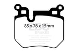 EBC 08-10 BMW 135 3.0 Twin Turbo Bluestuff Rear Brake Pads EBC Brake Pads - Racing  AXOPROS