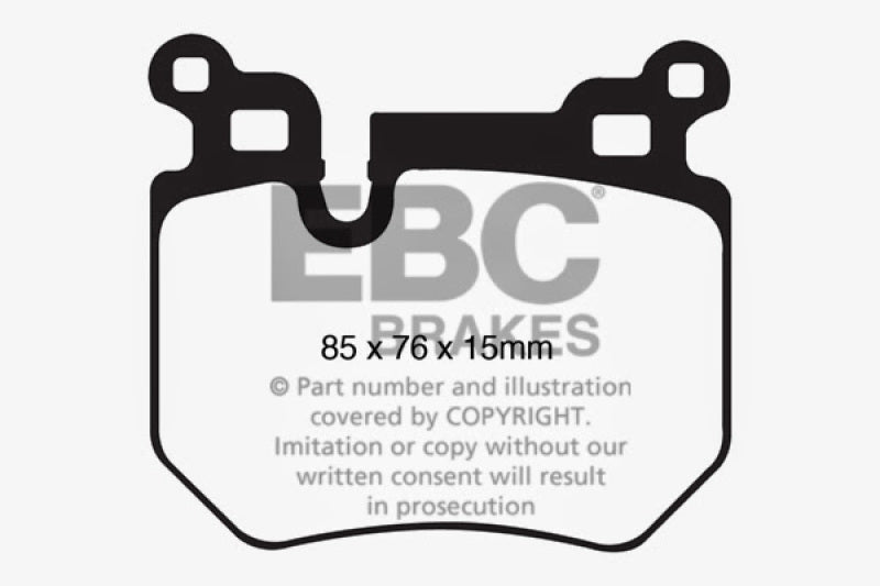 EBC 08-10 BMW 135 3.0 Twin Turbo Bluestuff Rear Brake Pads EBC Brake Pads - Racing  AXOPROS