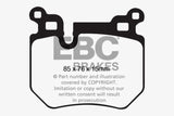 EBC 08-10 BMW 135 3.0 Twin Turbo Bluestuff Rear Brake Pads EBC Brake Pads - Racing  AXOPROS