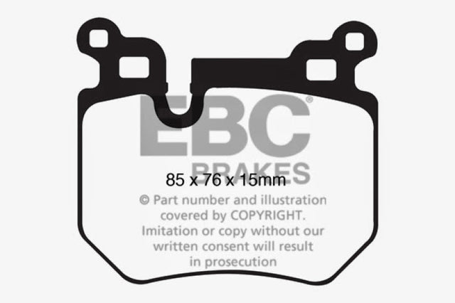 EBC 08-10 BMW 135 3.0 Twin Turbo Bluestuff Rear Brake Pads EBC Brake Pads - Racing  AXOPROS