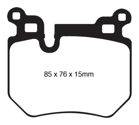 EBC 08-10 BMW 135 3.0 Twin Turbo Redstuff Rear Brake Pads EBC Brake Pads - Performance  AXOPROS