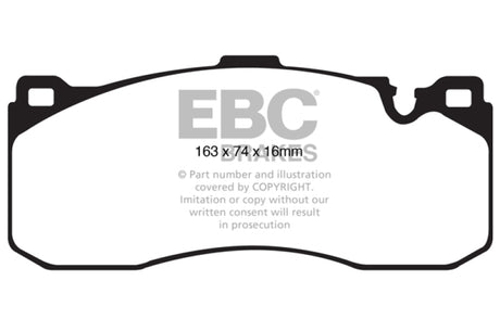 EBC 08-10 BMW 135 3.0 Twin Turbo Yellowstuff Front Brake Pads EBC Brake Pads - Performance  AXOPROS