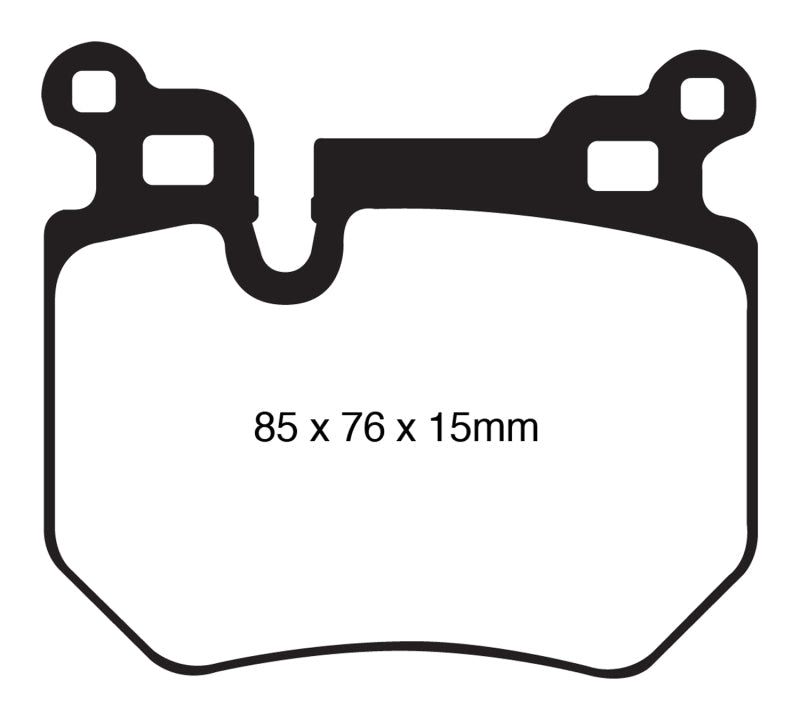 EBC 08-10 BMW 135 3.0 Twin Turbo Yellowstuff Rear Brake Pads EBC Brake Pads - Performance  AXOPROS