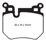 EBC 08-10 BMW 135 3.0 Twin Turbo Yellowstuff Rear Brake Pads EBC Brake Pads - Performance  AXOPROS